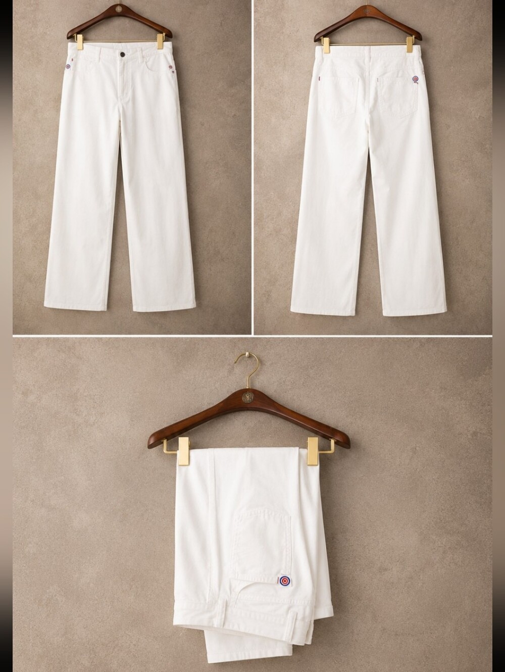 Colmar Originals NWT White Denim Pants Italian Size 50 / US 12/14